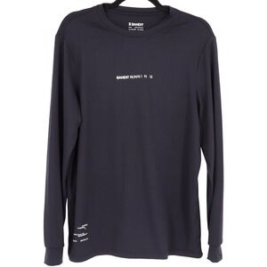 Bandit Running Micromesh Long Sleeve Run Tee Mens Sz XS Black Performance Shirt